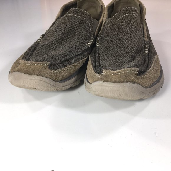 Skechers Relaxed Fit Superior Milford Slip On Shoes Mens Size 12 Tan Brown 64365 main image 10